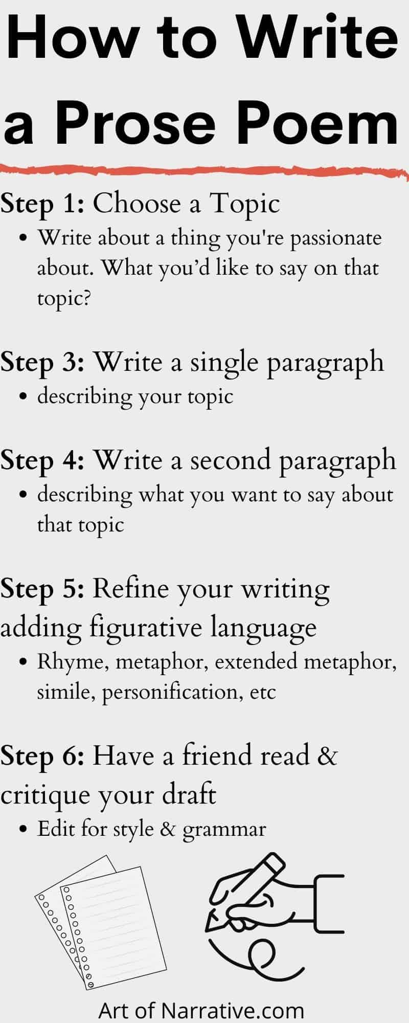 How To Write Prose Poetry: A Six Step Guide - The Art Of Narrative